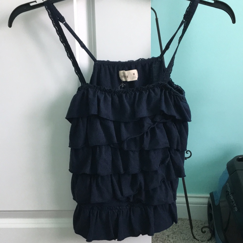 Navy blue Hollister shirt